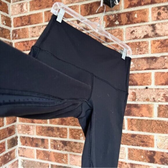Lululemon * High - rise Crop pants leggins Size 8 Perforated Mesh - Picture 7 of 16